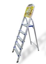 escalera de aluminio tipo tijera de 5 pasos