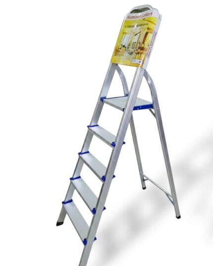 escalera de aluminio tipo tijera de 5 pasos