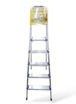 escalera de aluminio tipo tijera de 5 pasos