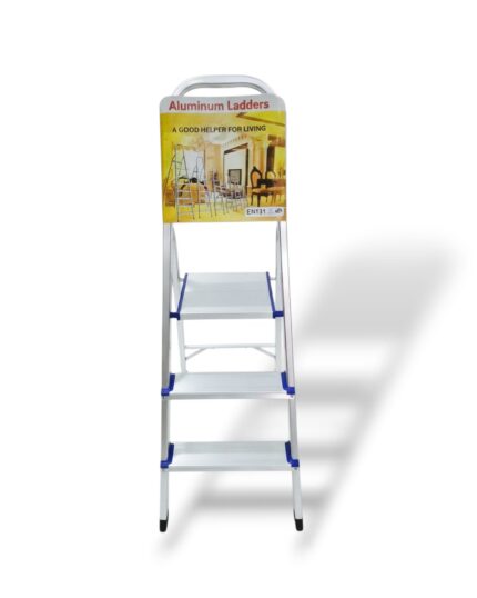 escalera de aluminio tipo tijera de 3 pasos