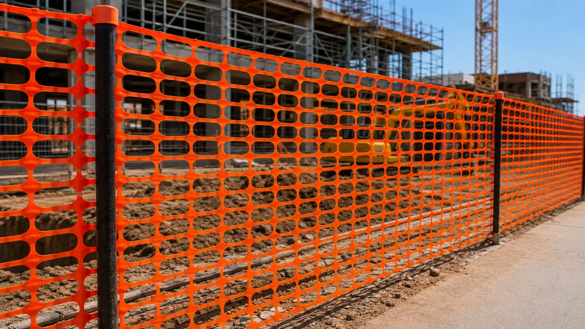 malla de seguridad naranja precio