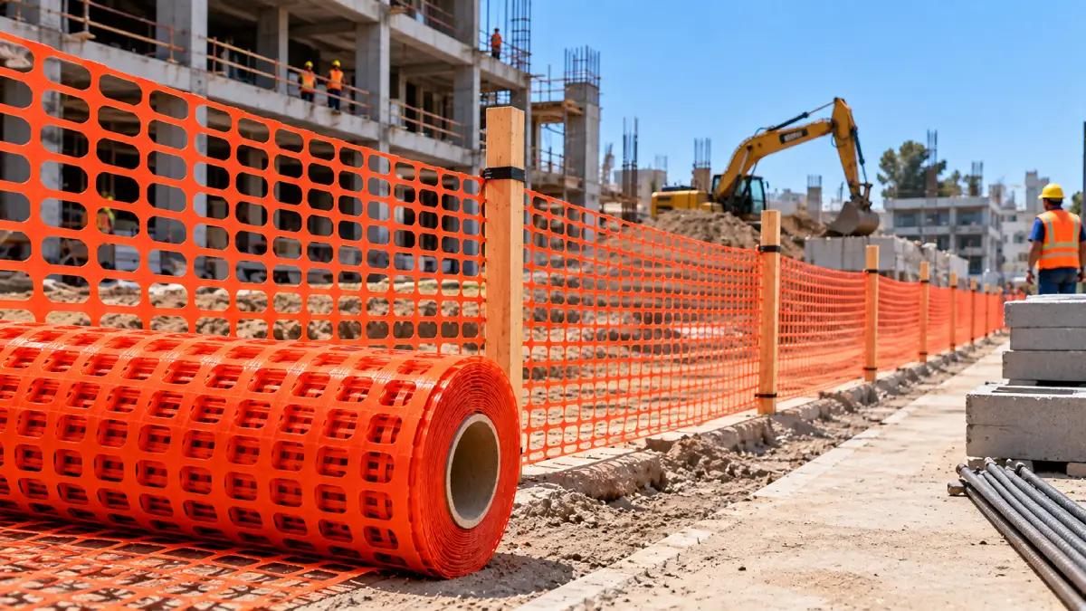 malla para delimitación de obras civiles